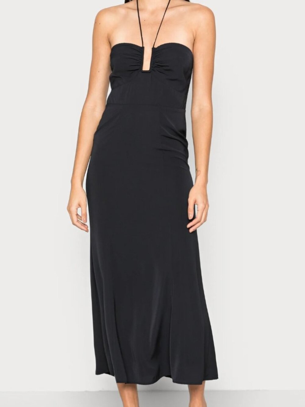 Abercrombie & Fitch Halter Tie Midi Dress